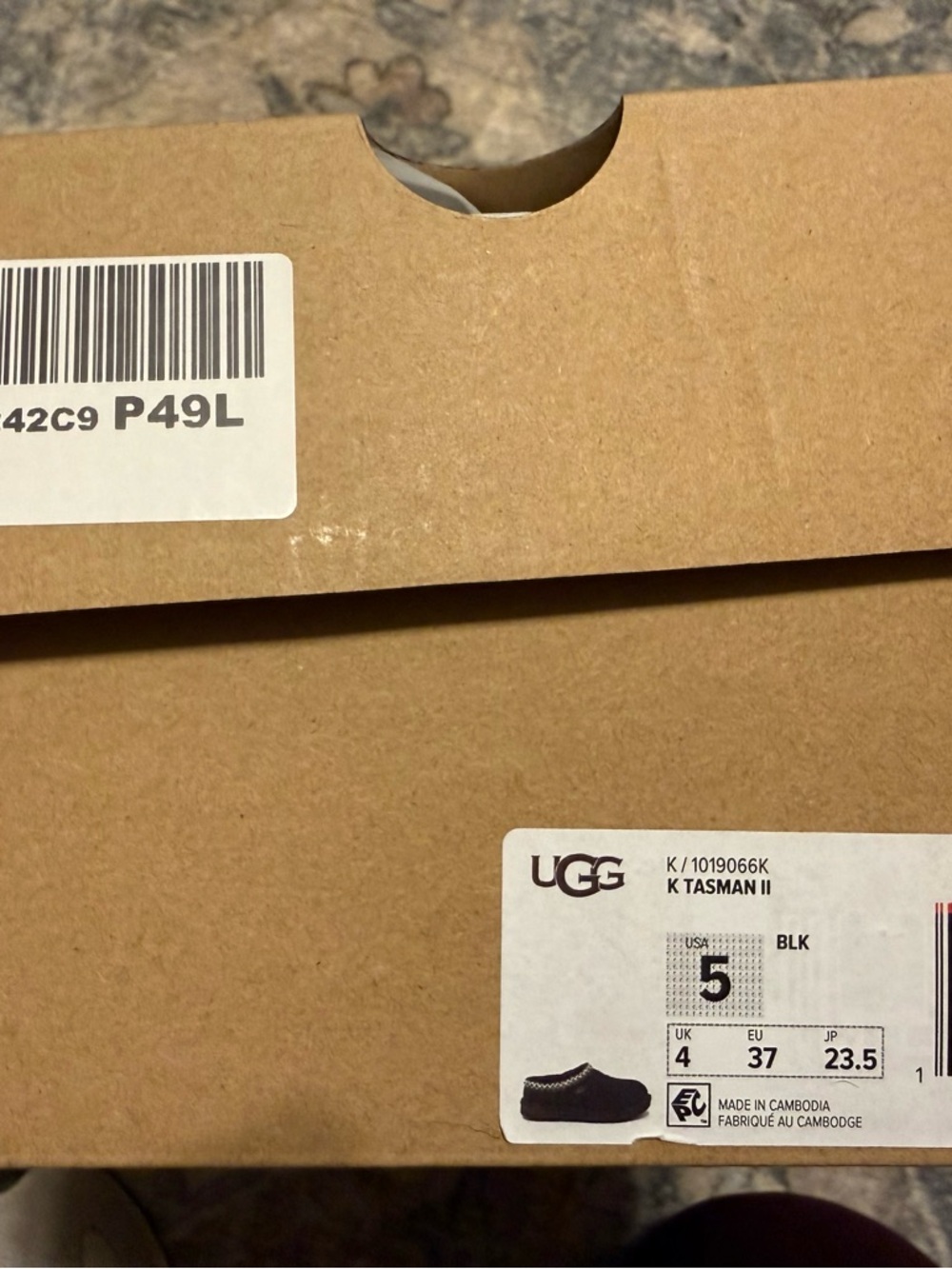 UGG Black Tasman II Slip-On Suede Mule - Picture 3 of 3